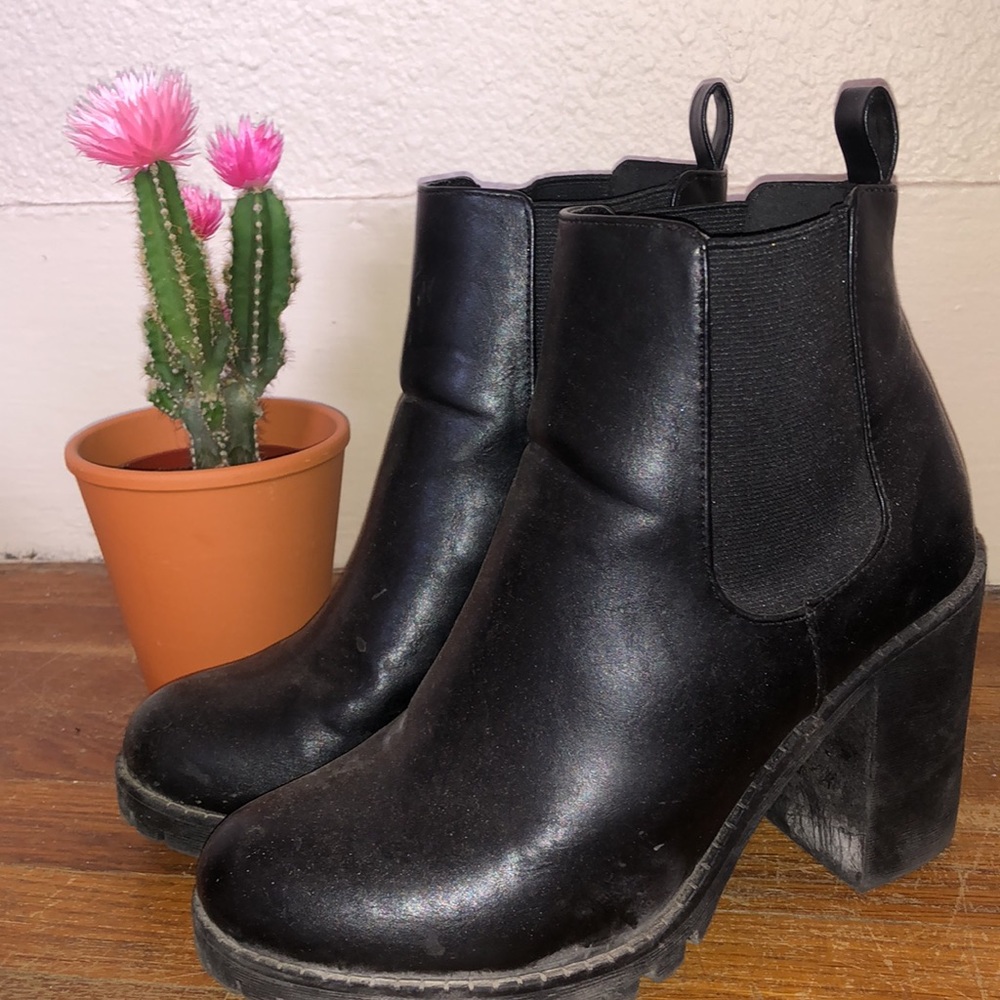 Chunky ankle boots